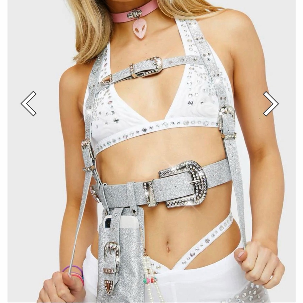 *New* Detachable Bling Strap Harness w/ Phone Pouch